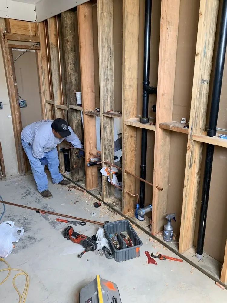 Commercial rough-in plumbing for Water Heater Replacement in Ocean City